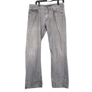 Marc Anthony Gray Slim Straight Jeans Mens 34x32 100% Cotton Streetwear Rock Y2K